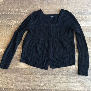 Pretty black crochet style cardigan